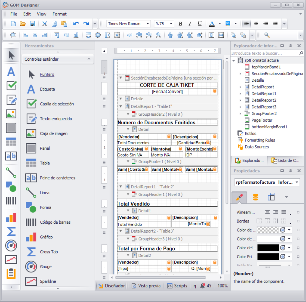 GOMserver Windows Diseño