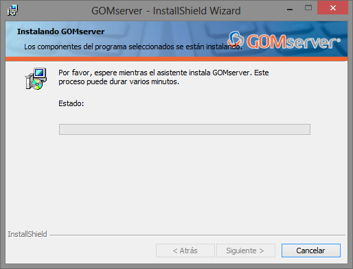 Instalacion GOMserver Windows Instalador 3