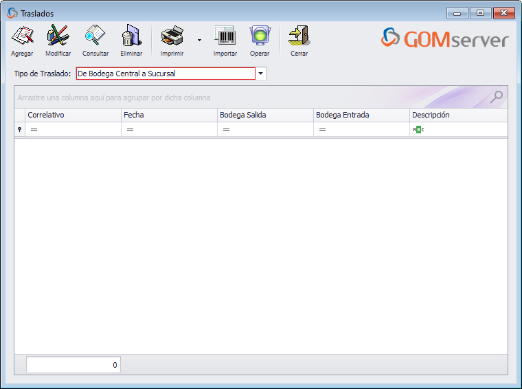 GOMserver Windows Traslado