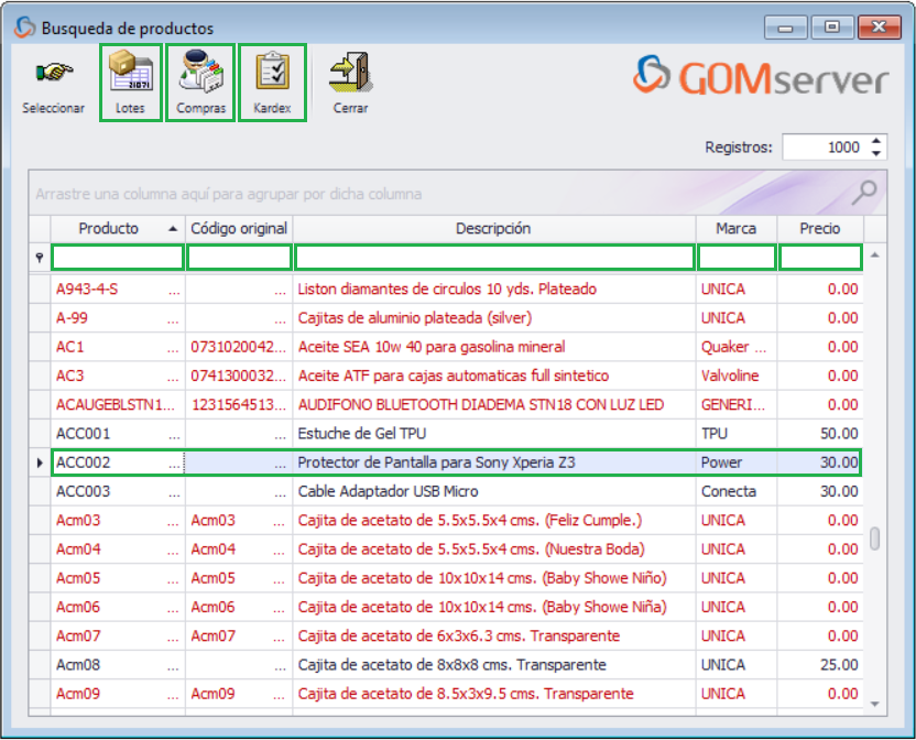 GOMserver Windoes Producto