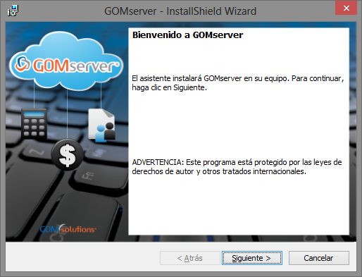 Instalacion GOMserver Windows Instalador