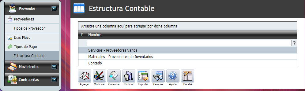 Cuantas Por Pagar Estructura Contable