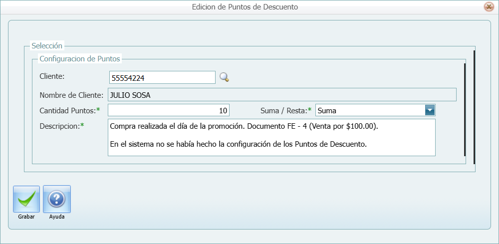 Facturacion Descuentos Bitacora Ajustar