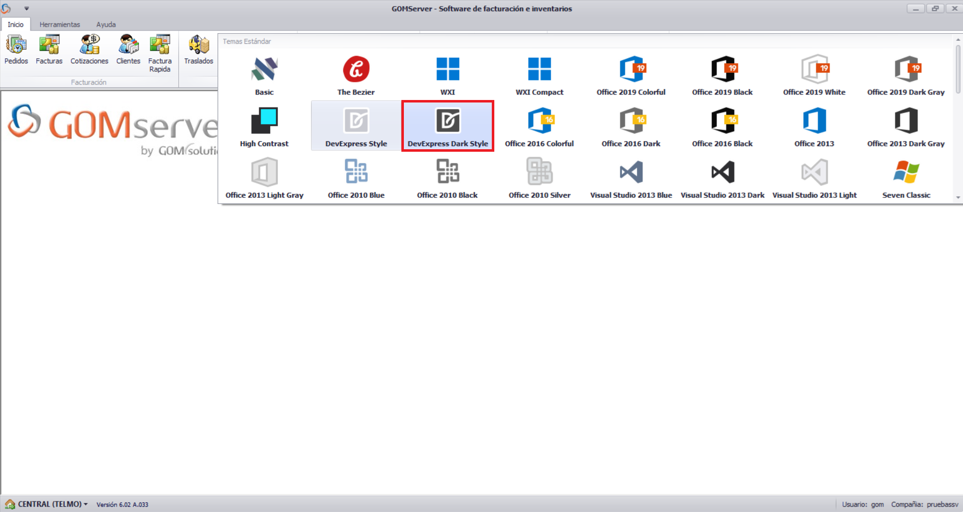 GOMserver Windows Skins Seleccionado Nuevo
