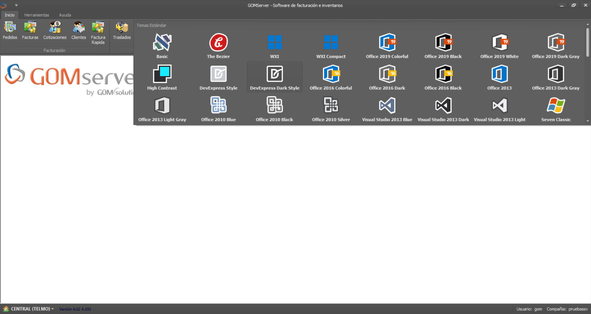 GOMserver Windows Skins Seleccionado Nuevo Diseño