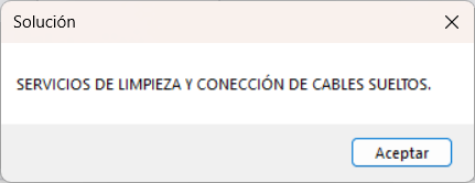 GOMserver Windows Servicio En Taller Asignado Operar