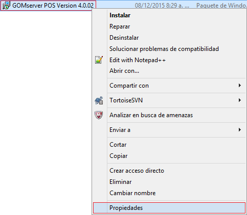 Instalacion POS Propiedades 1