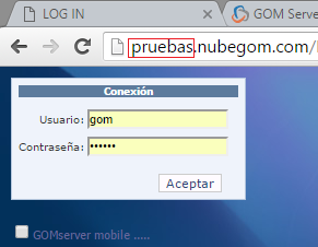 Instalacion GOMserver Windows Web