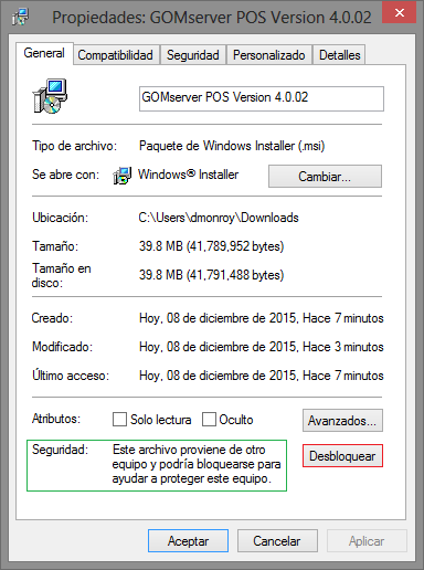 Instalacion POS Propiedades