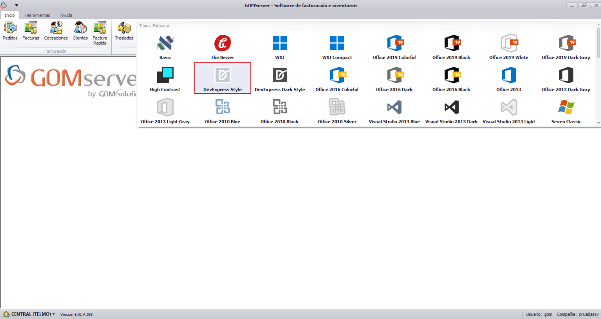 GOMserver Windows Skins Seleccionado