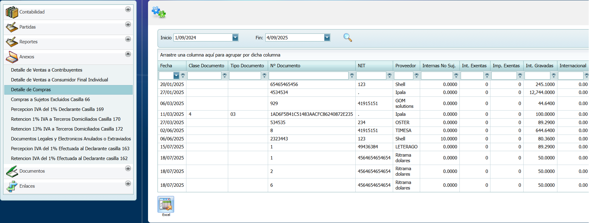 Contabilidad Anexos SV Fecha