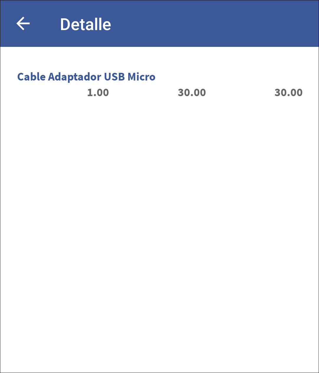 GOMserver App Facturas Listado Fecha Detalle