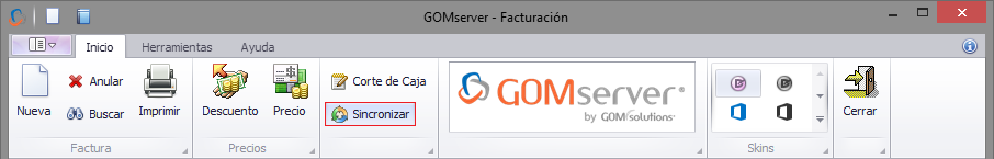 GOMserver POS Sincronizar Facturas