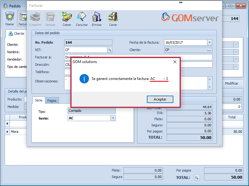 GOM server Config AlertaCorrelativo 10.1