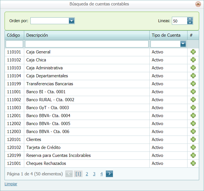 Partidas Partidas de Trabajo Busqueda 2 Lista