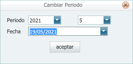 Partidas Partidas de Trabajo Cambiar Periodo Lleno