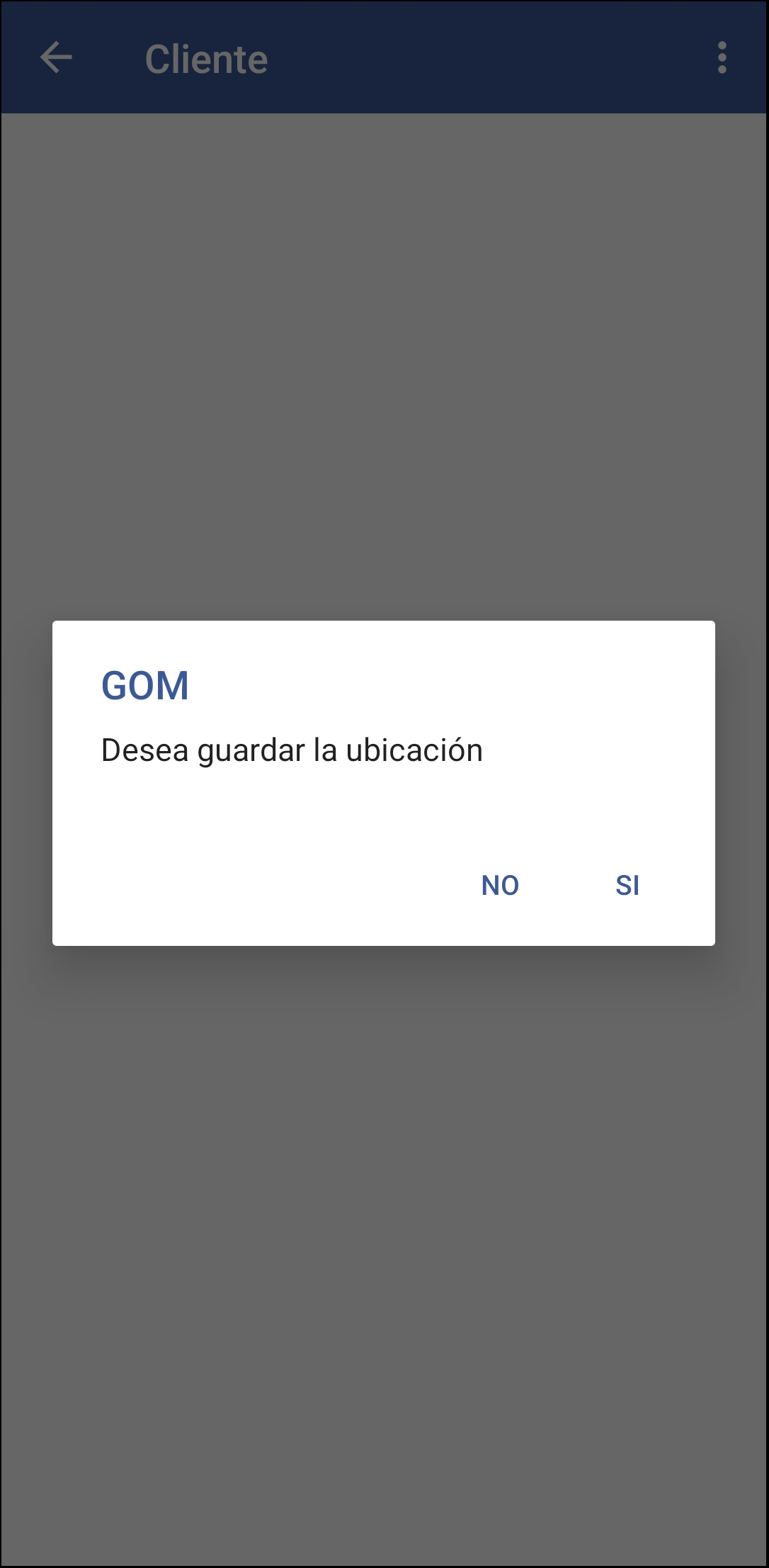 GOMserver App Clientes Ventana Info Ubicacion 2