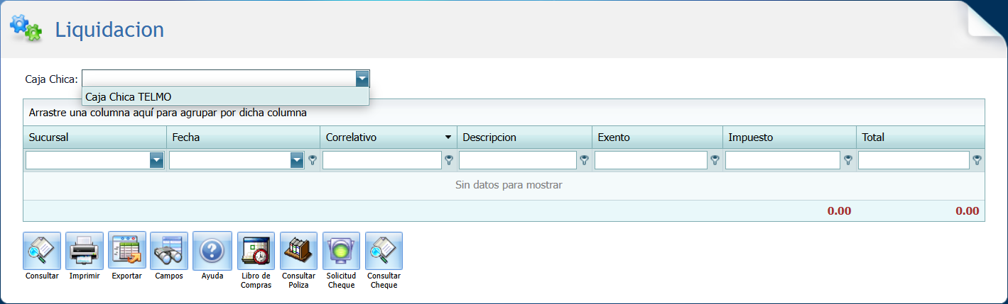 Caja Chica Liquidacion Caja