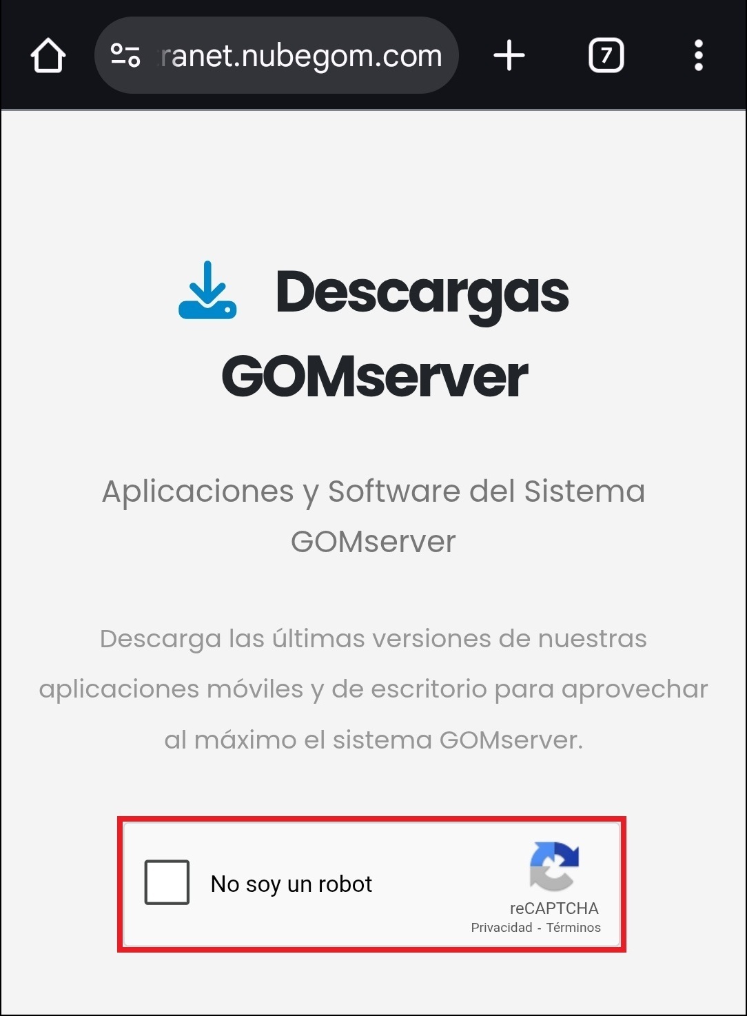 GOMserver App Descargar